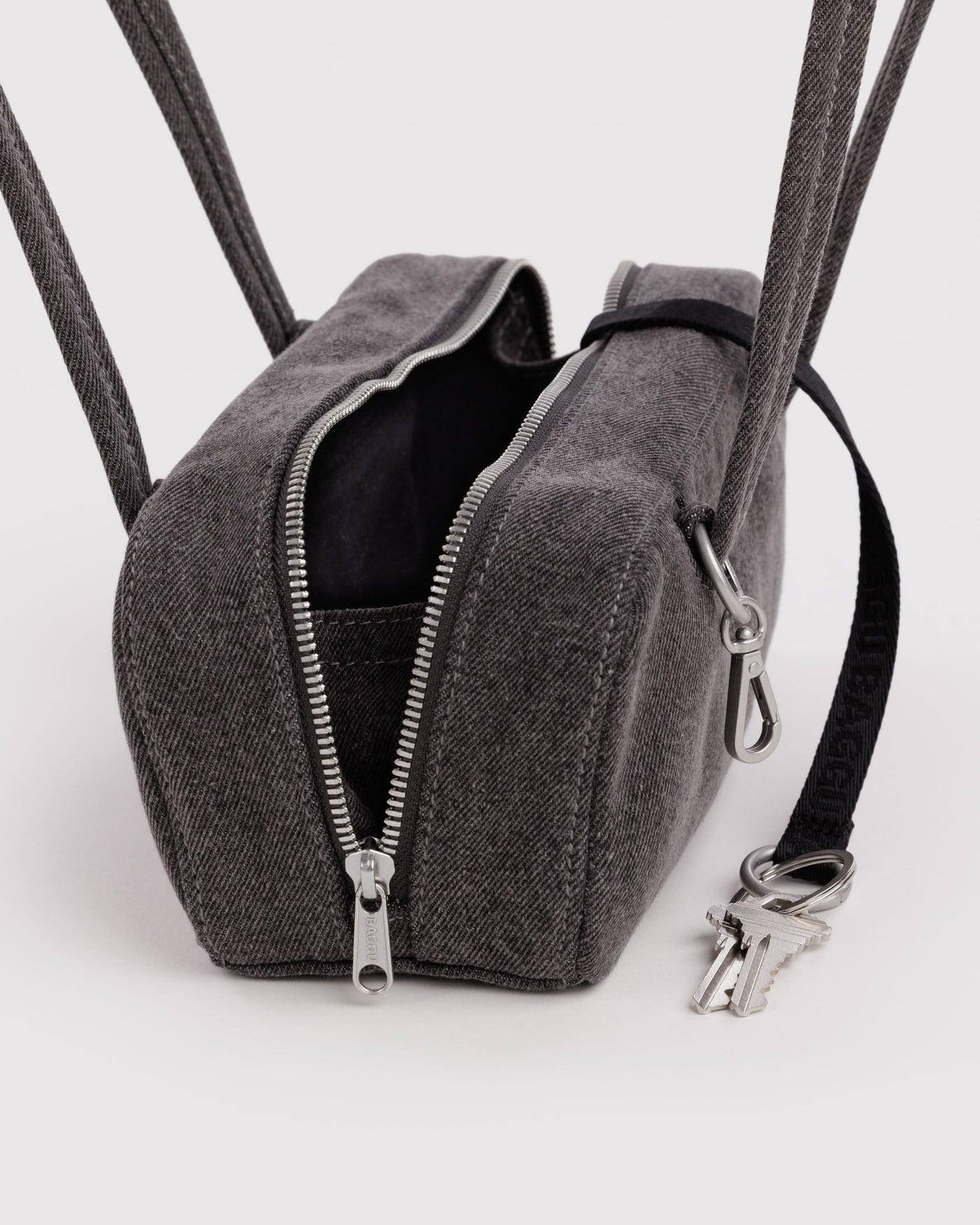 Small Denim Bowler Bag T5
