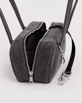 Small Denim Bowler Bag T5