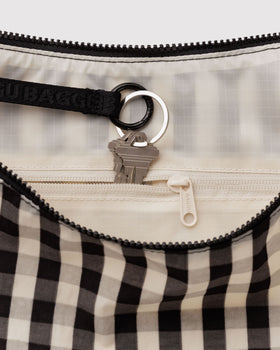 Large Nylon Crescent Bag E0