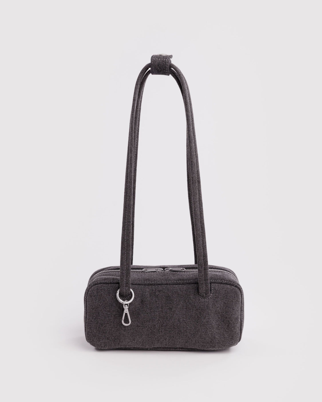 Small Denim Bowler Bag T5