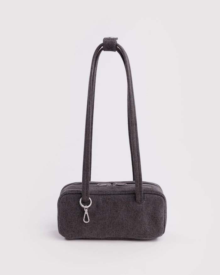Small Denim Bowler Bag T5 - Washed Black Denim / OS