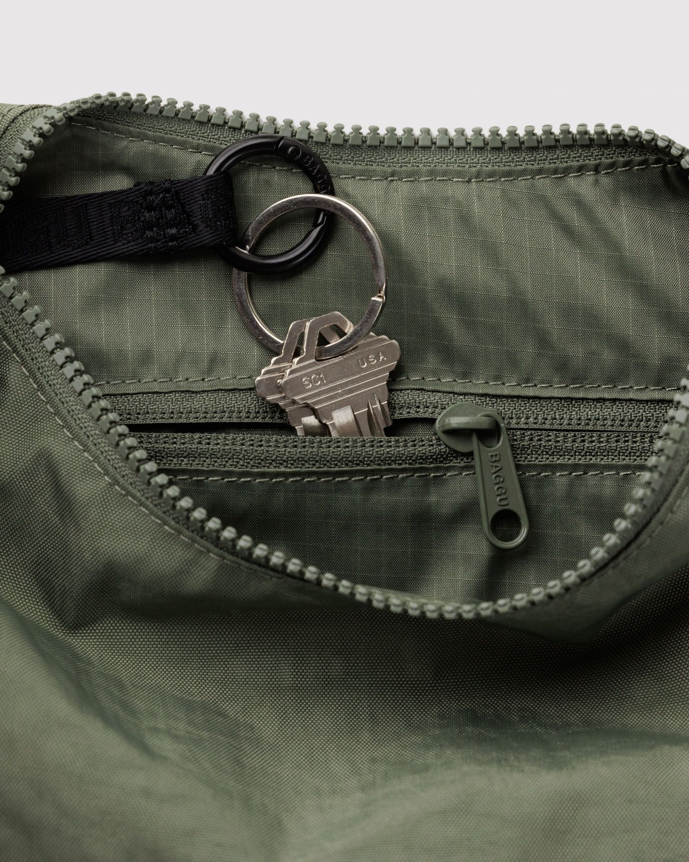 Small Nylon Crescent Bag W4