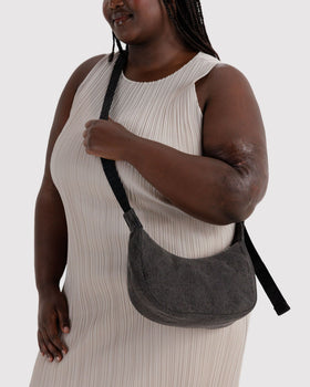 Small Denim Crescent Bag T2