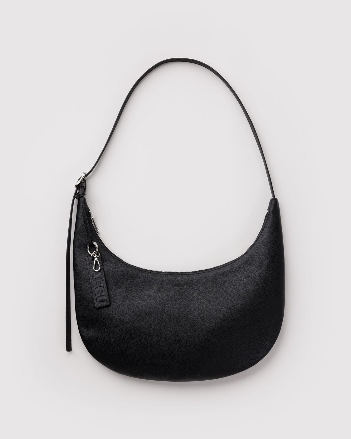 Medium Recycled Leather Flat Crescent W2