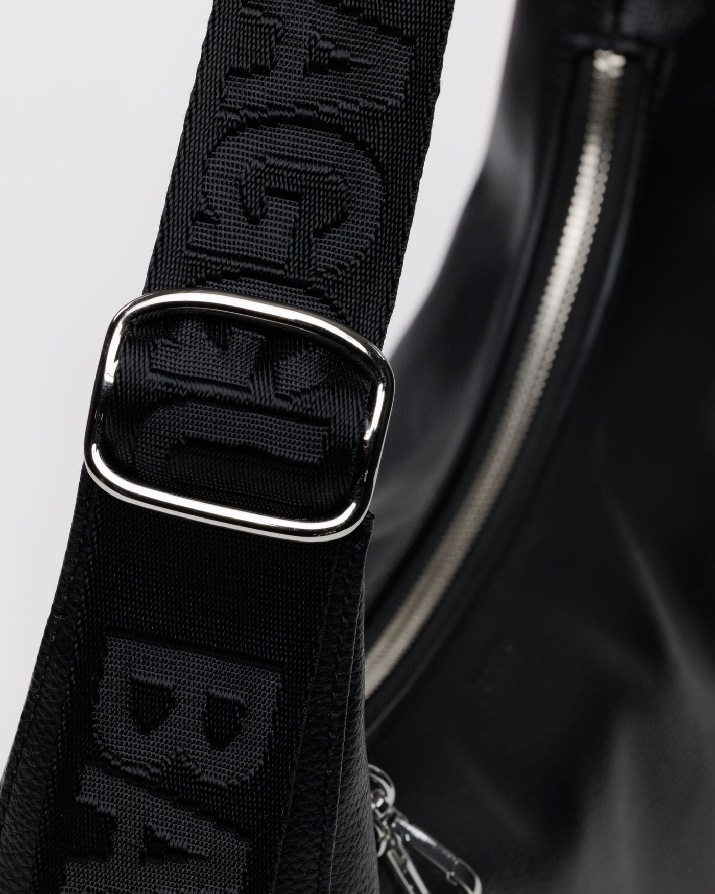 Medium Recycled Leather Crescent Bag U8