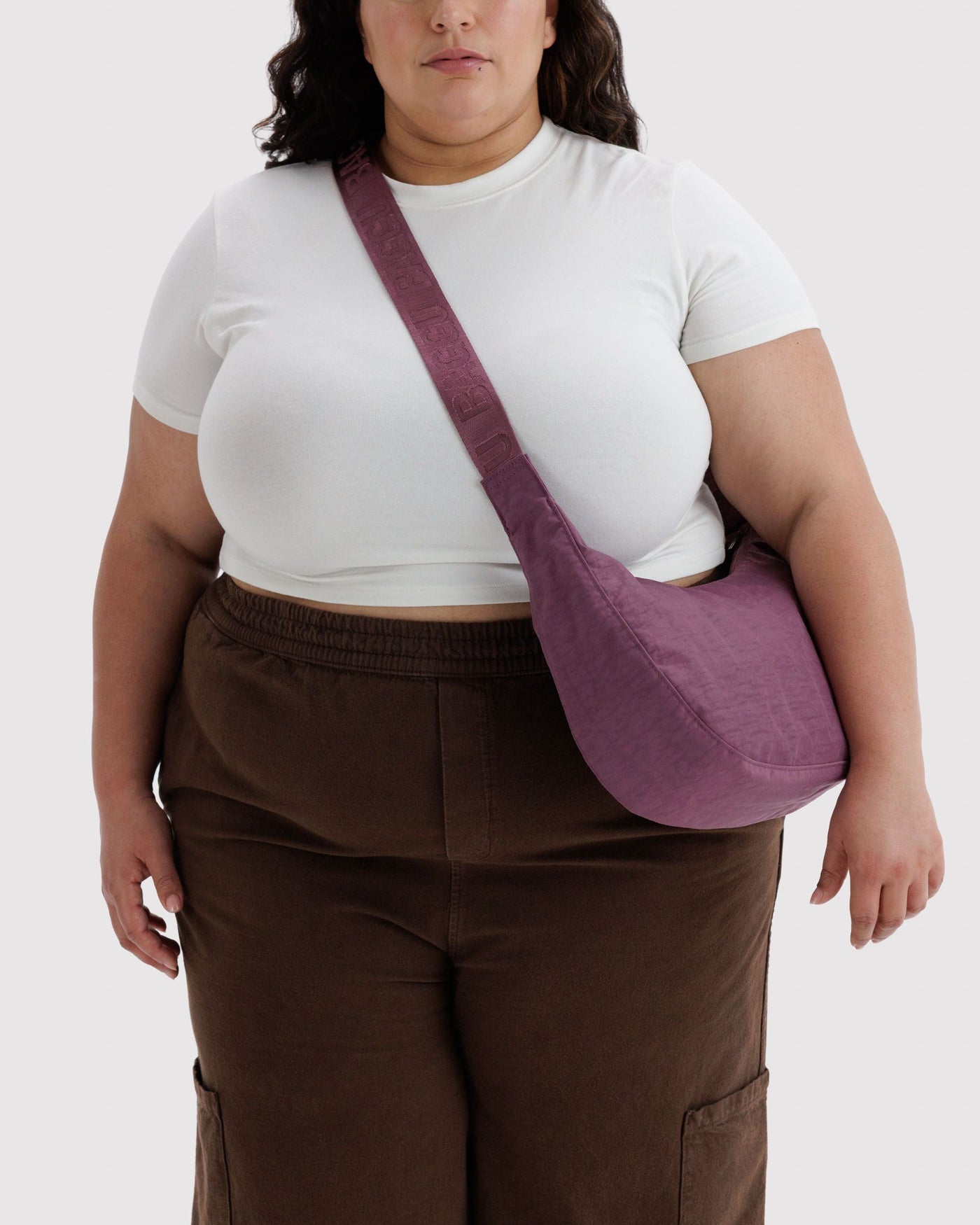 Medium Nylon Crescent Bag H8