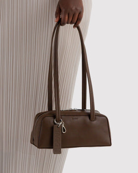 Small Recycled Leather Bowler Bag M4