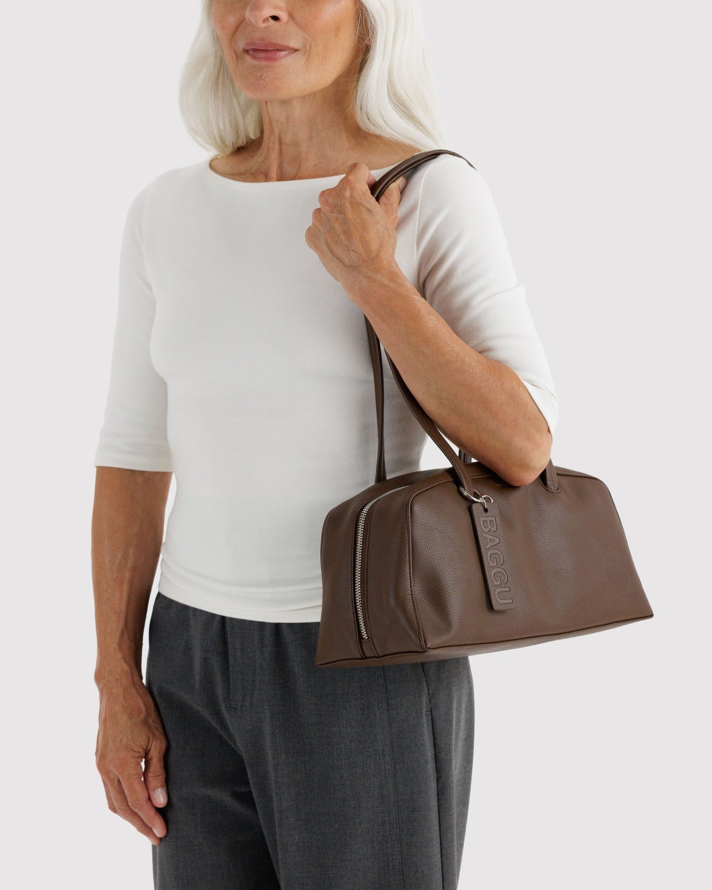 Recycled Leather Bowler Bag S7