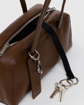 Small Recycled Leather Bowler Bag M4