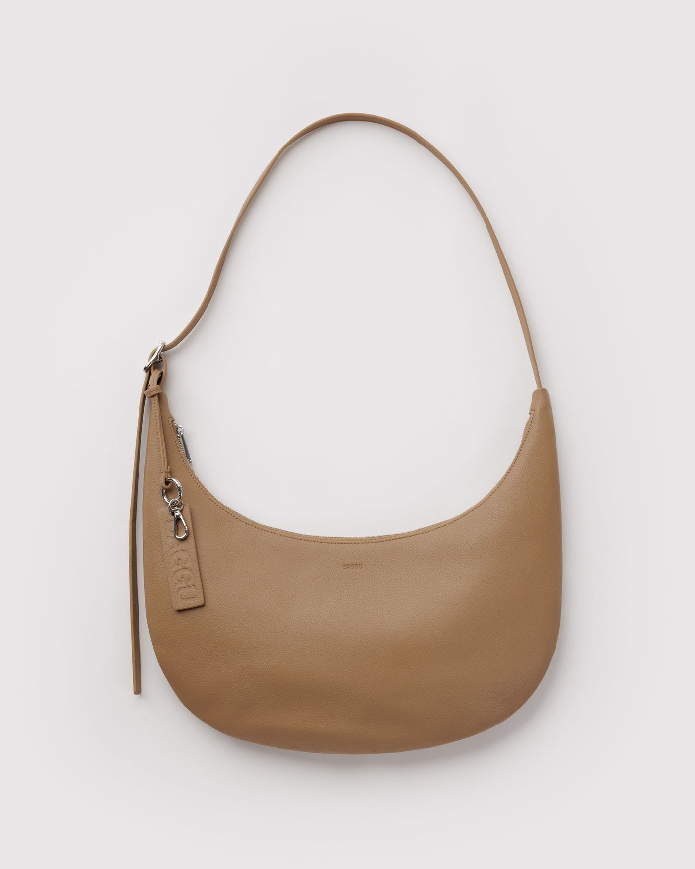Medium Recycled Leather Flat Crescent W2