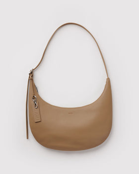 Medium Recycled Leather Flat Crescent W2
