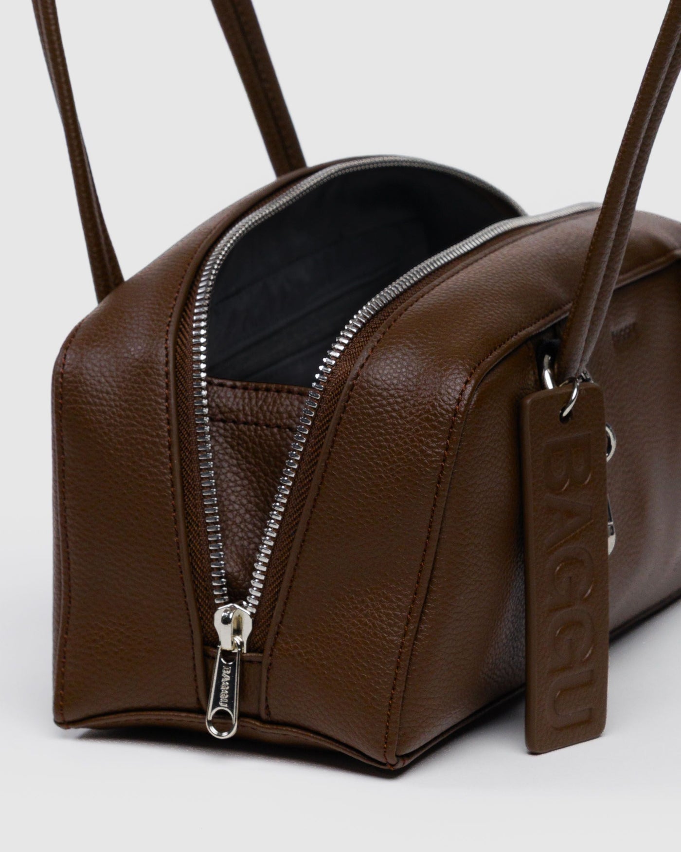 Small Recycled Leather Bowler Bag M4