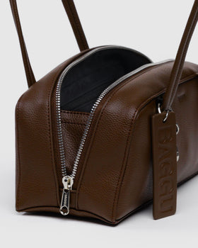 Small Recycled Leather Bowler Bag M4