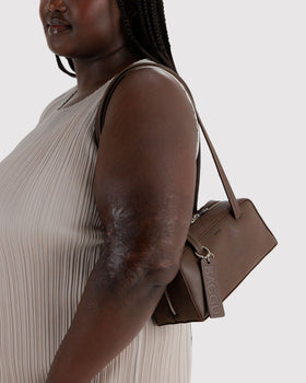 Small Recycled Leather Bowler Bag M4