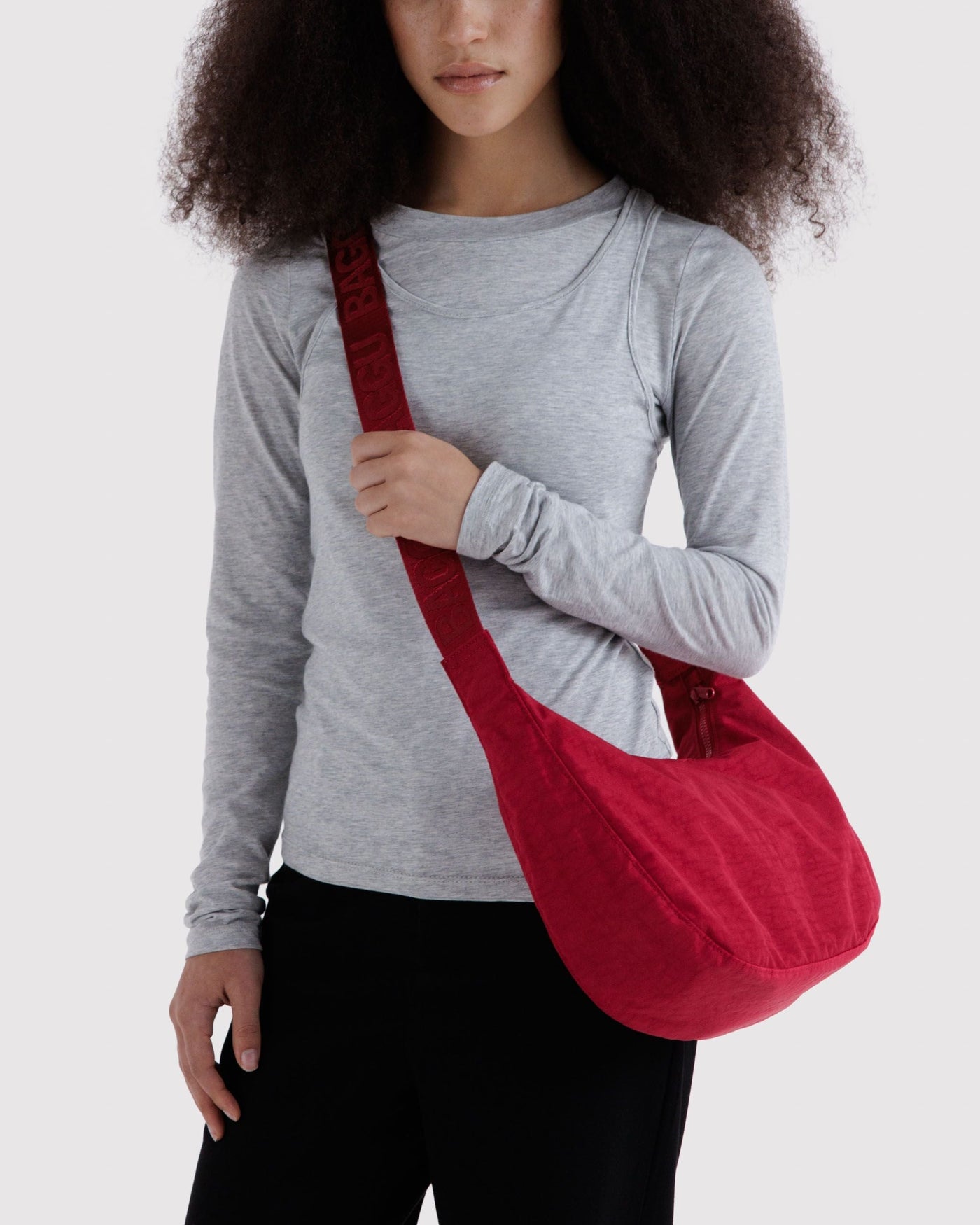 Medium Nylon Crescent Bag H8