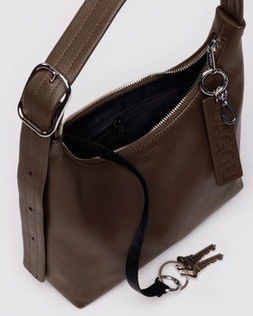 Mini Recycled Leather Shoulder Bag S4